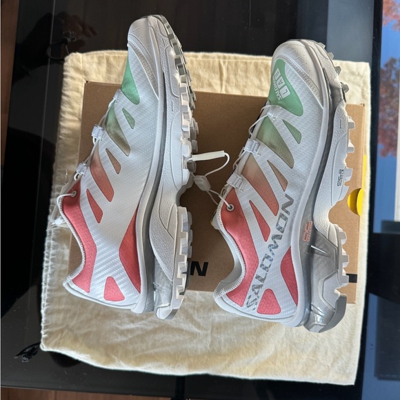 NWT Salomon XT-4 OG Shoes - Green, pink and White Size 10 - Picture 3 of 3